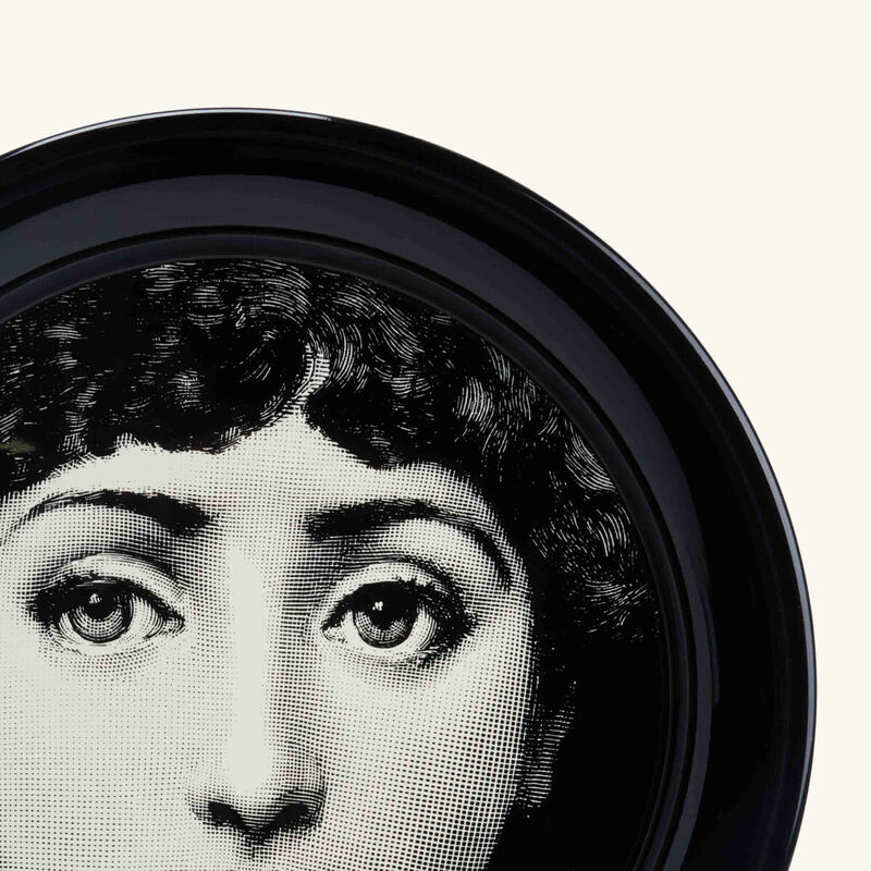 fornasetti tema e variazioni no 1 tray round large grey limited edition