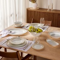 Sauvage Blanc Serving Platter Oval Gold 39cm bernardaud sauvage blanc serving platter oval gold 39cm