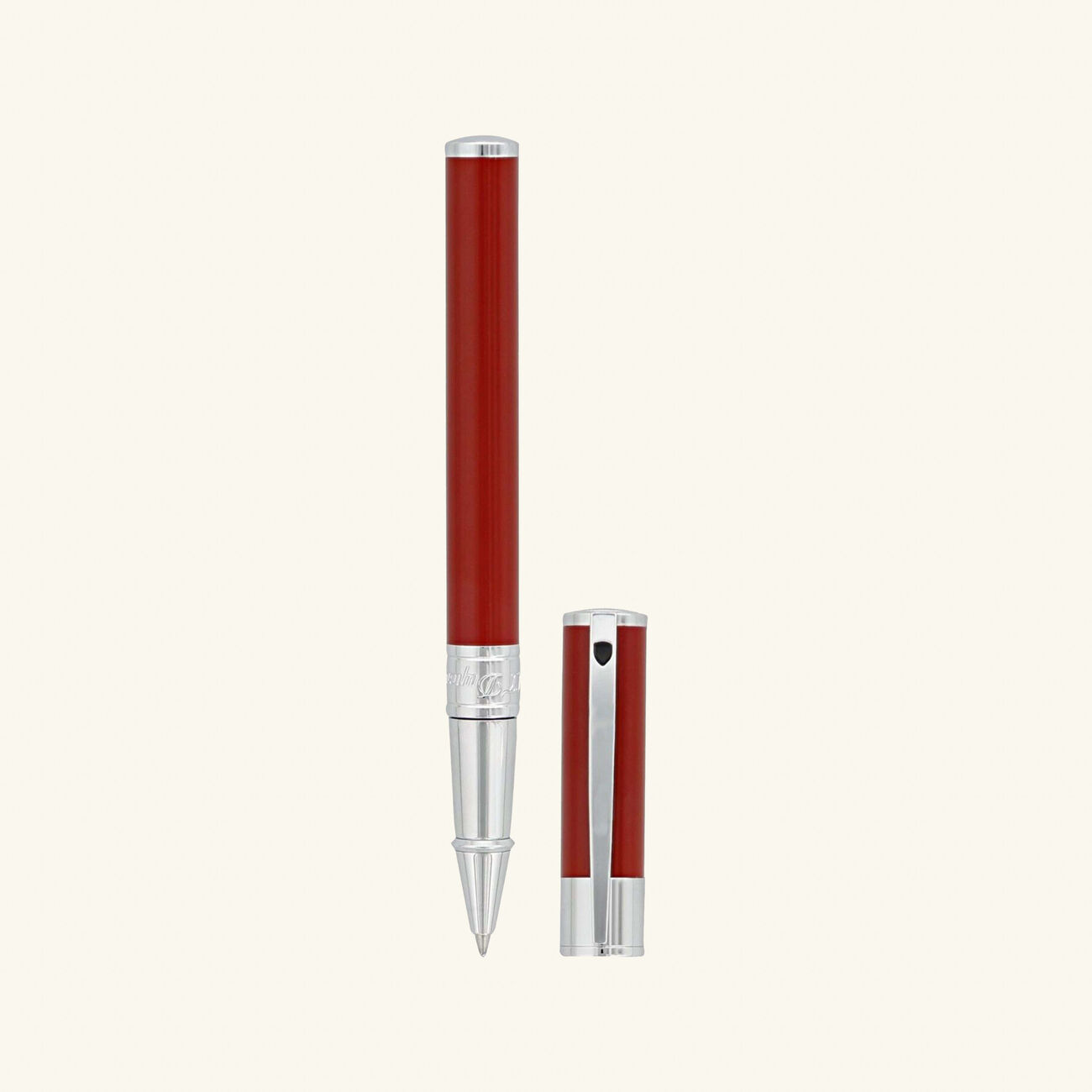 D-Initial Rollerball Pen Red st dupont d initial rollerball pen red