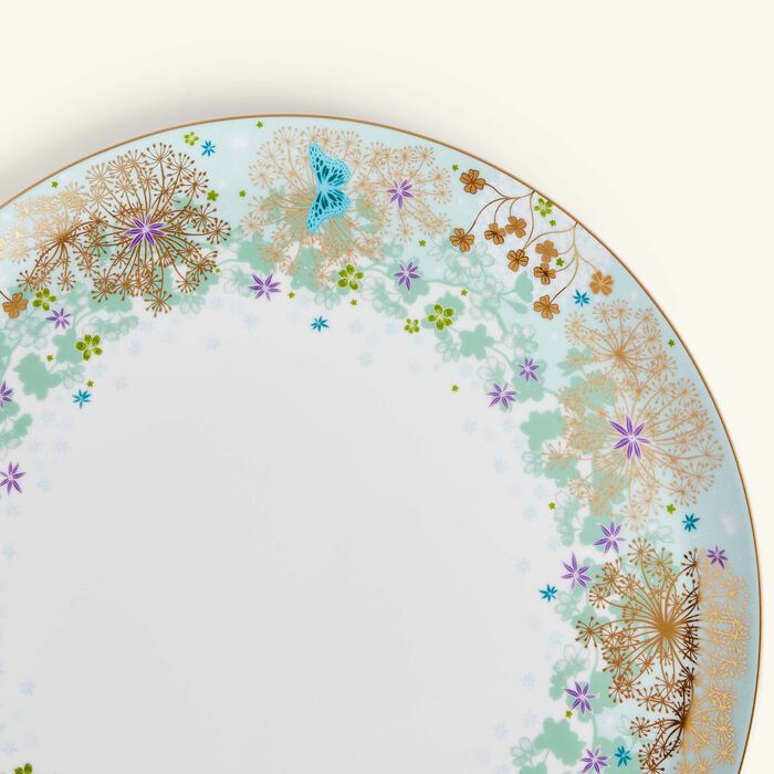 bernardaud feerie michael cailloux tart platter round pink 32cm