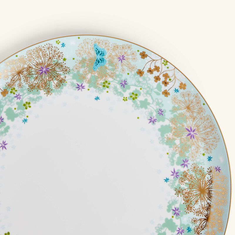 bernardaud feerie michael cailloux tart platter round pink 32cm