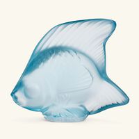 lalique fish figurine mini persepolis blue