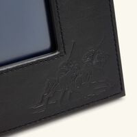 ralph lauren home penthouse garrett leather frame black 13x18 cm