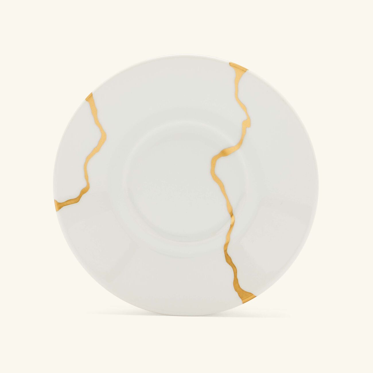 برناردو طقم كينتسوغي مؤلف من 6 فناجين قهوة مع صحونها باللون الأبيض