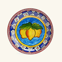 طقم كاريتو ليمون المؤلف من طبقين للحساء بتصميم دائري 20 سم دولتشي أند غابانا كازا طقم كاريتو ليمون المؤلف من طبقين للحساء بتصميم دائري 20 سم