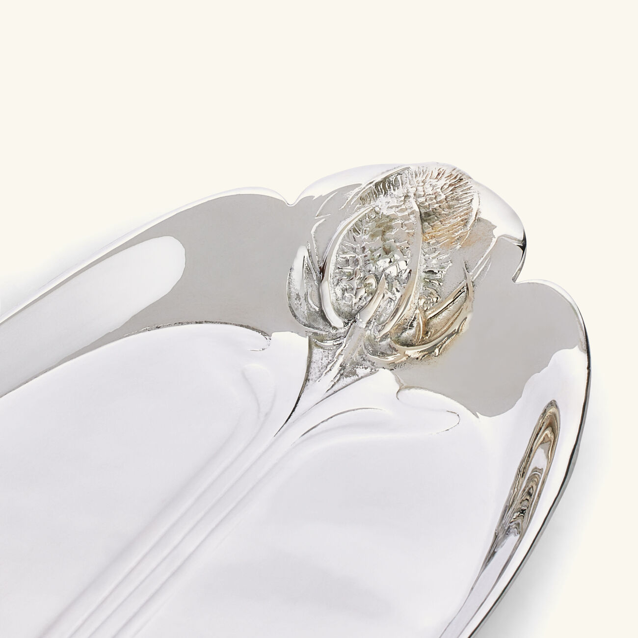 christofle gallia thistle mail tray silver plated