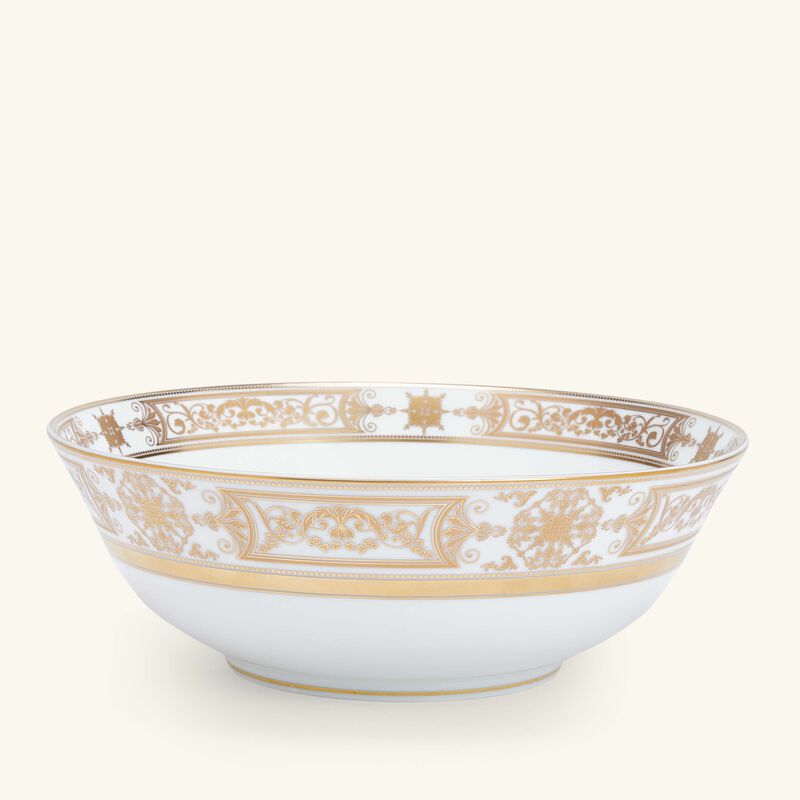 Aux Rois Salad Bowl Gold 25cm bernardaud aux rois salad bowl gold 25cm