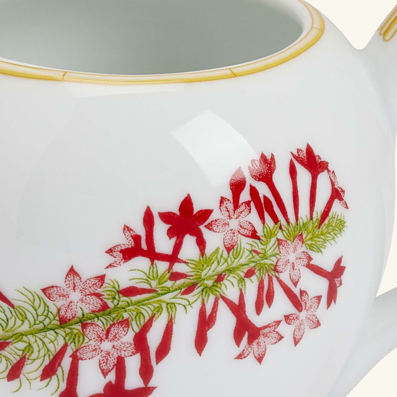 Jardin Indien Milk Pitcher White bernardaud jardin indien milk pitcher white