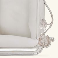 كريستوفل صينية الضيافة أنيمون مستطيلة كبير جدًا باللون الفضي