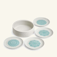 lladro majestic nights box with 4 plates green