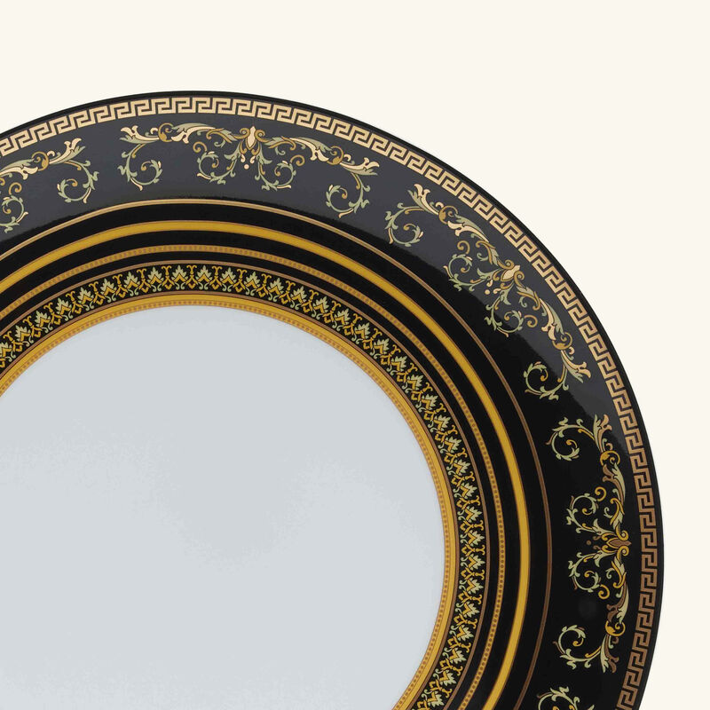 Virtus Gala Dinner Plate Round Black 27cm versace virtus gala dinner plate round black 27cm