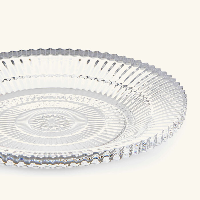 baccarat mille nuits plate round clear 12cm