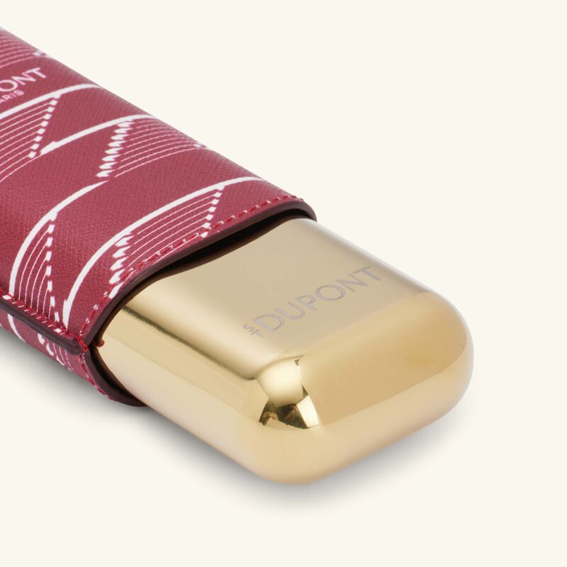 st dupont monogram 1872 2 cigar case burgundy