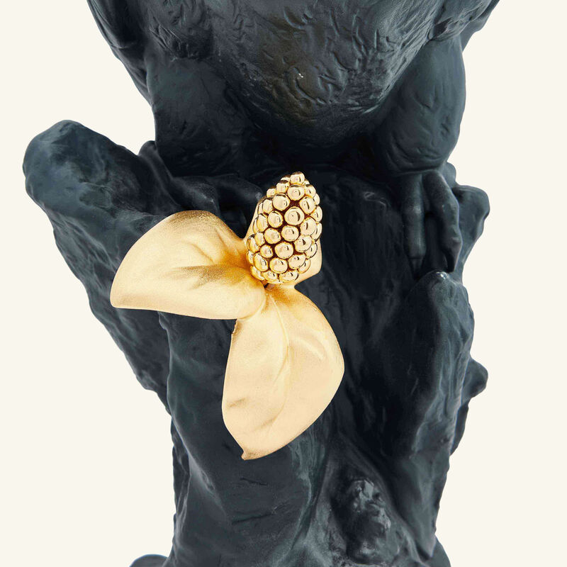 Macaw Bird Sculpture Large Black lladro macaw bird sculpture large black