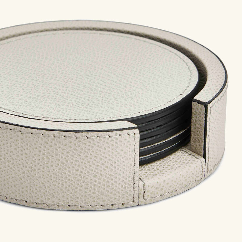 Tao Coasters Holder Round Grey with 6 Coasters giobagnara tao coasters holder round grey with 6 coasters