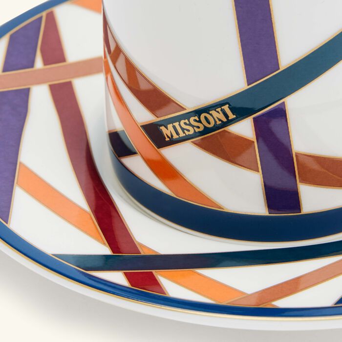 missoni home nastri coffee cup   saucer pattern set of 2