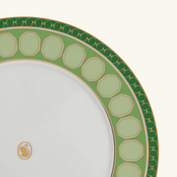 rosenthal signum fern plate round green 23cm