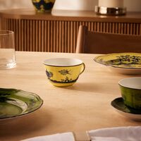 ginori 1735 oriente italiano citrino tea cup yellow
