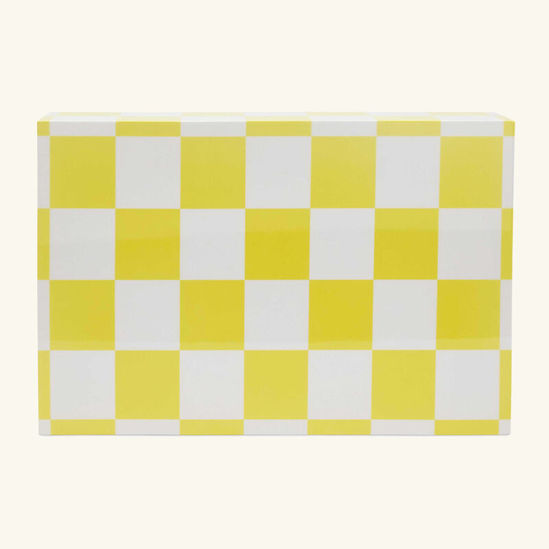 Checkerboard Box Yellow jonathan adler checkerboard box yellow