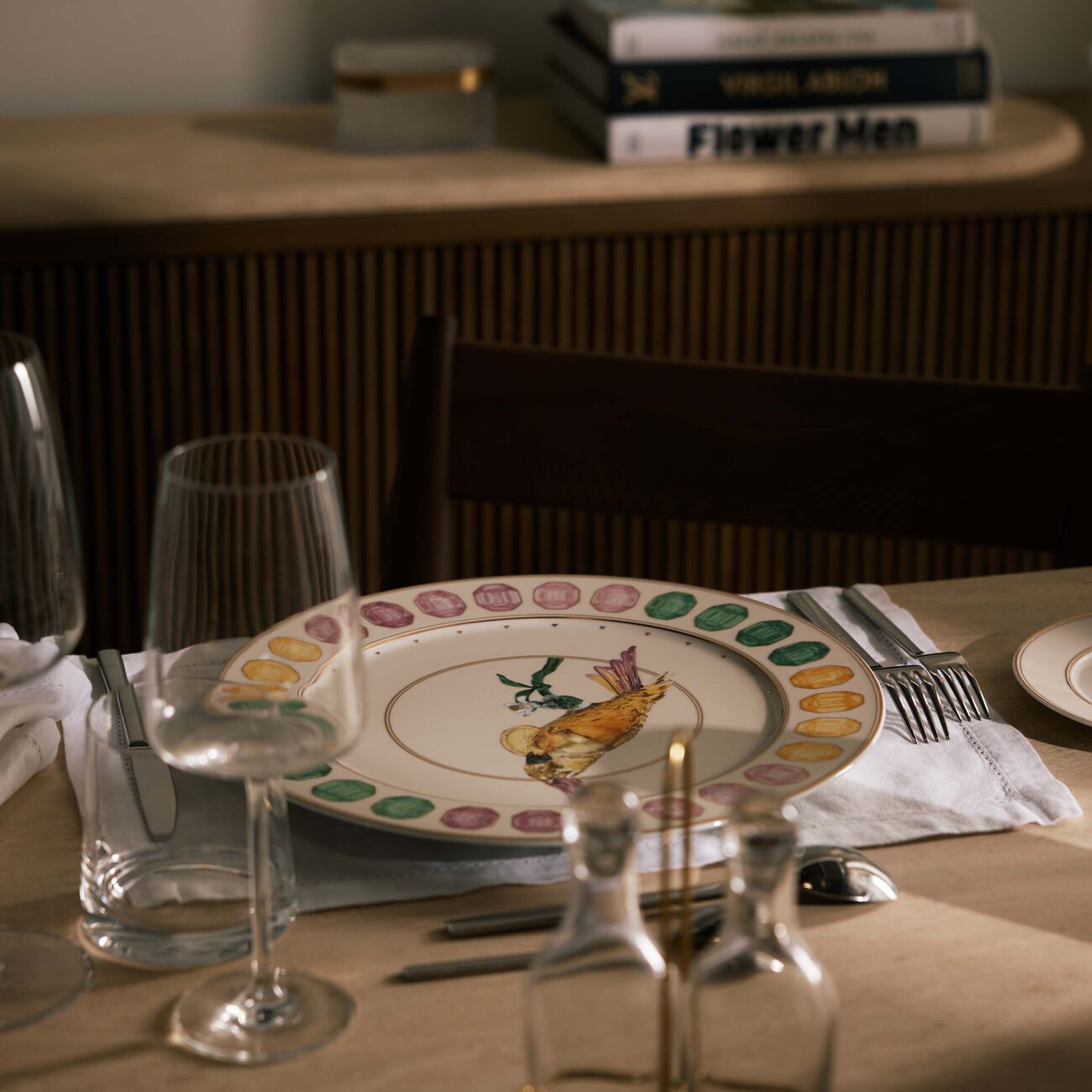 rosenthal idyllia service plate round cockatoo 33 cm