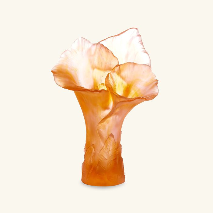 daum arum rose vase large pink