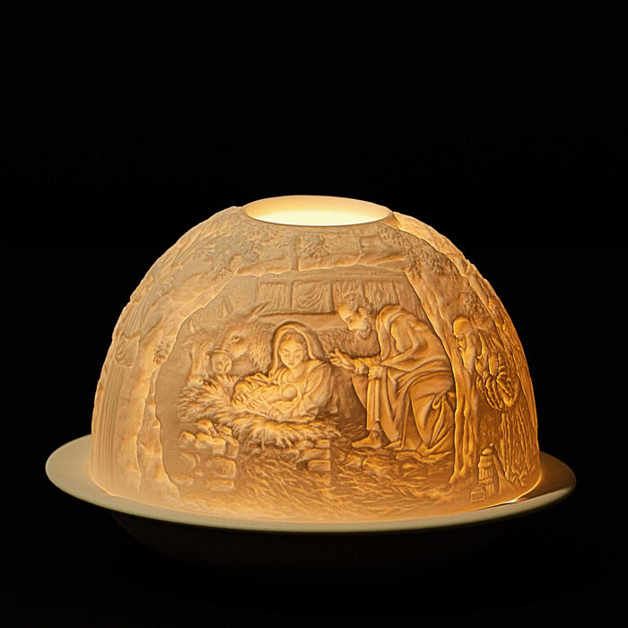 bernardaud nativity scene lithophanie