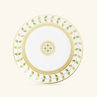bernardaud constance dessert plate round green 19cm