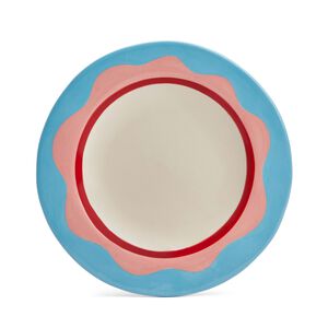 Wavy Pink Dessert Plate, medium