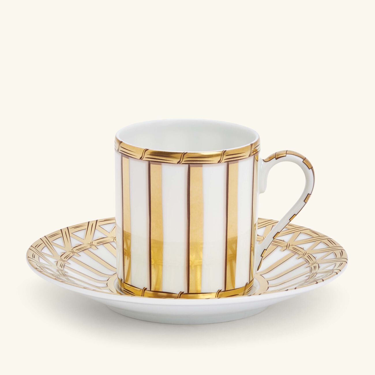 Vannerie Coffee Cup And Saucer Gold pinto paris vannerie coffee cup and saucer gold