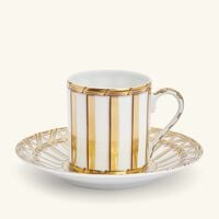Vannerie Coffee Cup And Saucer Gold pinto paris vannerie coffee cup and saucer gold
