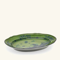 Oriente Italiano Serving Platter Oval Green 29cm ginori 1735 oriente italiano serving platter oval green 29cm