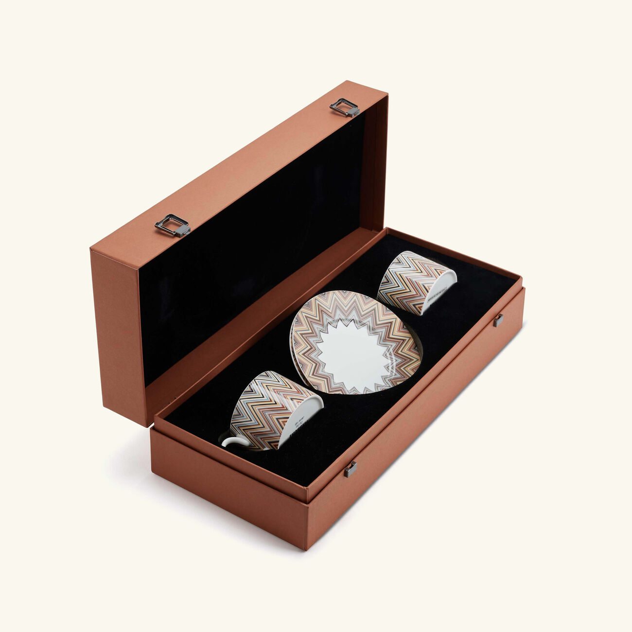 Zig Zag Jarris Tea Cup & Saucer Pattern missoni home zig zag jarris tea cup saucer pattern