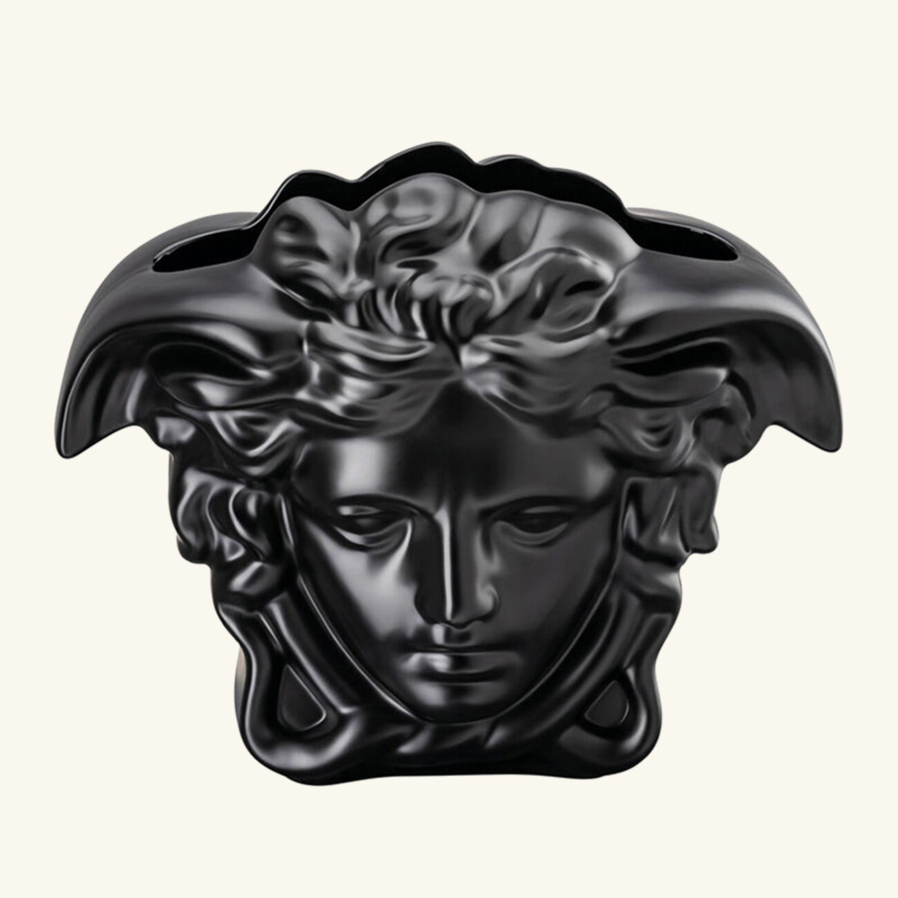 versace medusa grande vase medium black