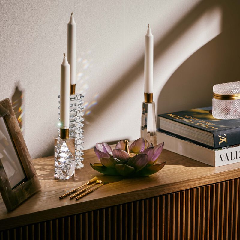 daum jardin de lotus incense holder green