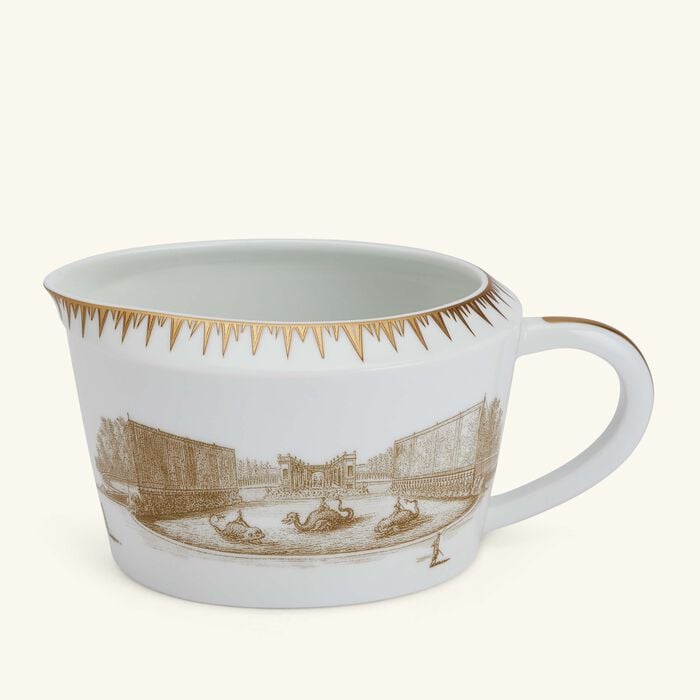 bernardaud versailles enchante gravy boat gold