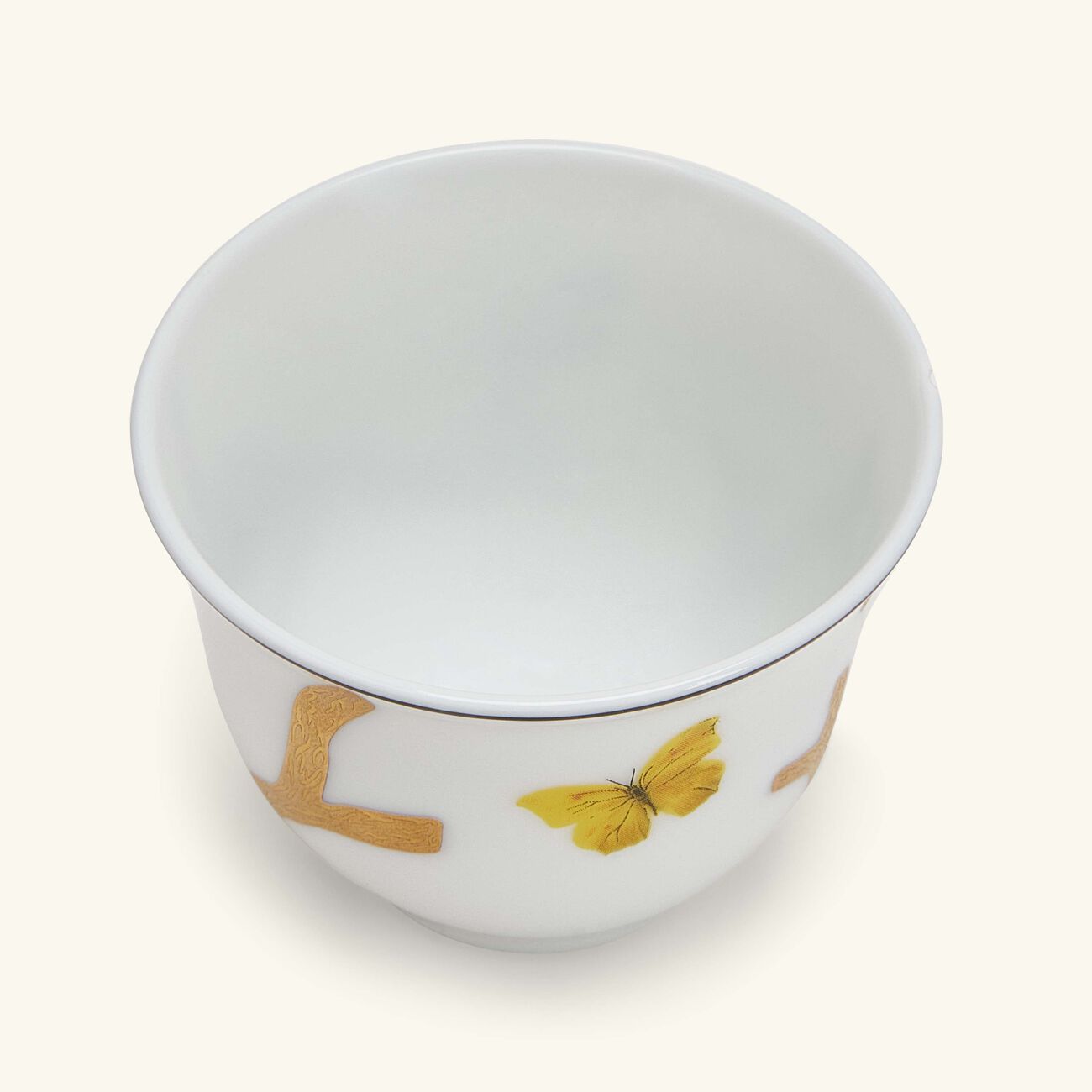bernardaud aux oiseaux coffee cup gold