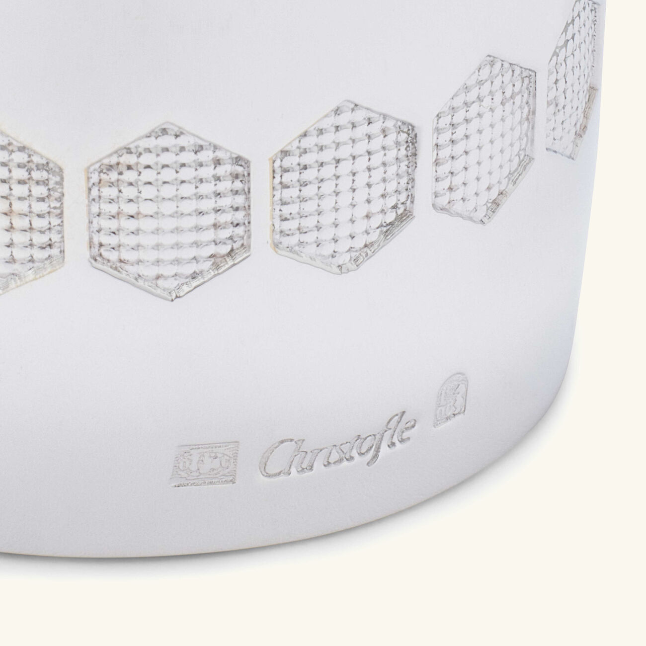 كريستوفل حلقة المناديل بيبي باللون الفضي