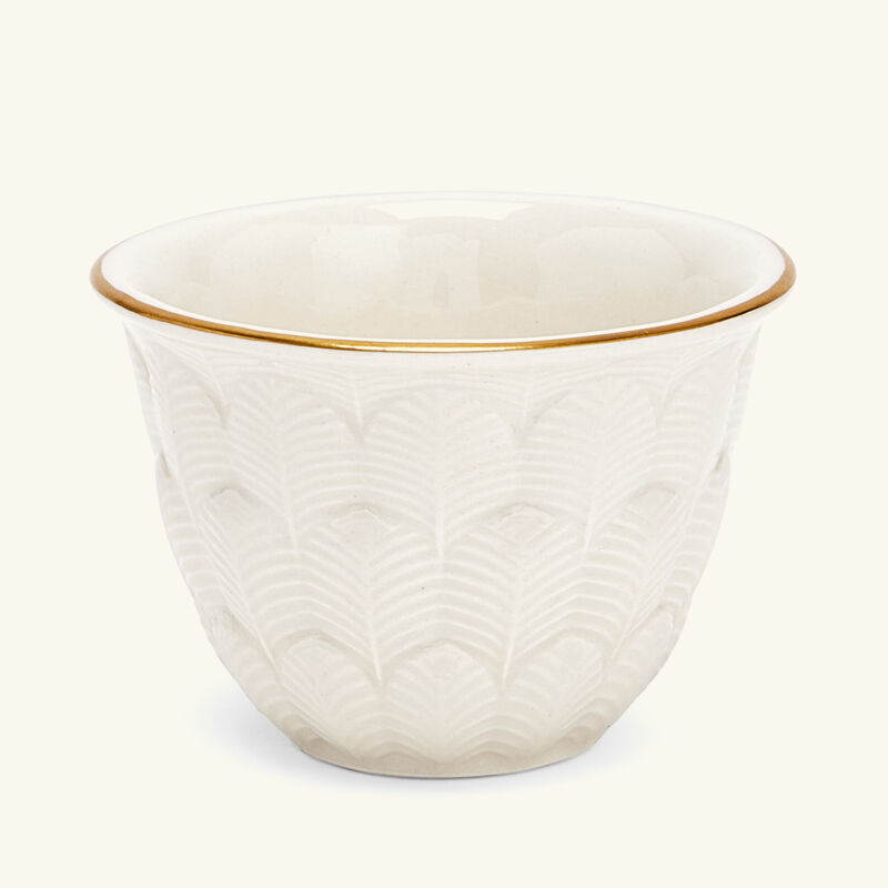 villari peacock arabic coffee cup white