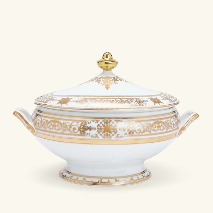 Aux Rois Soup Tureen Gold bernardaud aux rois soup tureen gold