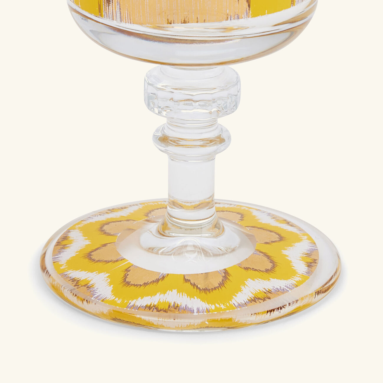 les ottomans ikat drinking glass gold