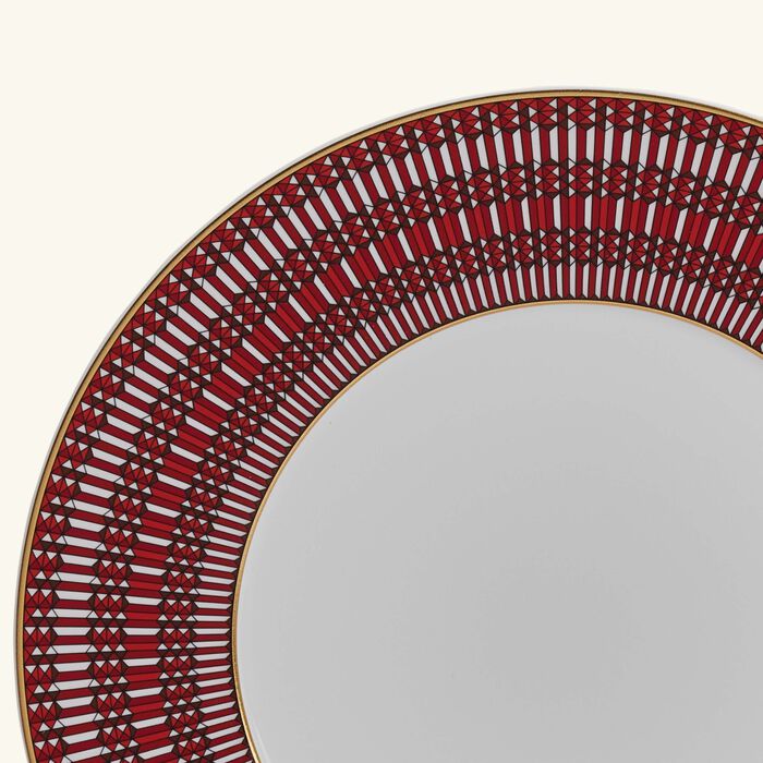 باكارا طبق للعشاء أركاديا دائري باللون الأحمر 27 سم   عدد 2