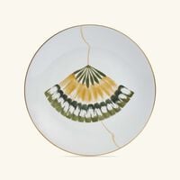 Ginkgo Dinner Plate Round Green 26cm marie daage ginkgo dinner plate round green 26cm