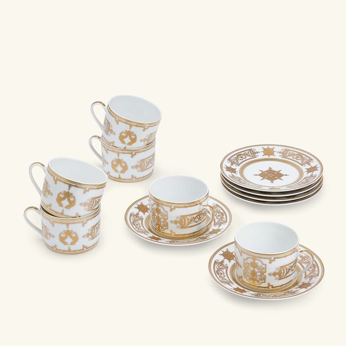 Aux Rois Or Tea Gift Case Gold bernardaud aux rois or tea gift case gold