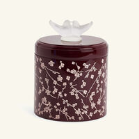 لاليك صندوق فلور دو سيريزييه كبير الحجم برغندي