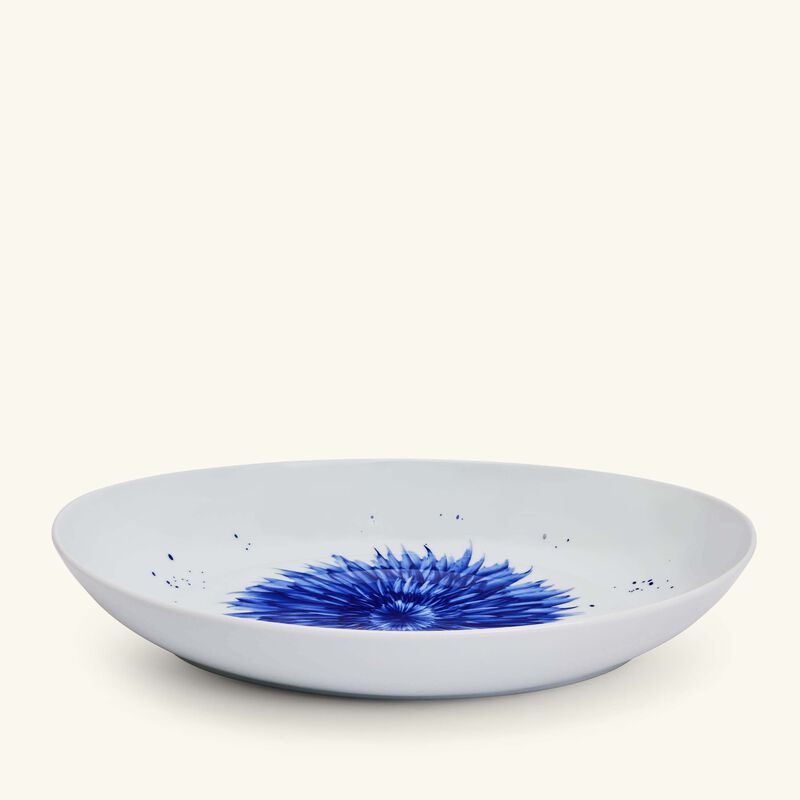 bernardaud in bloom serving platter oval blue 15cm
