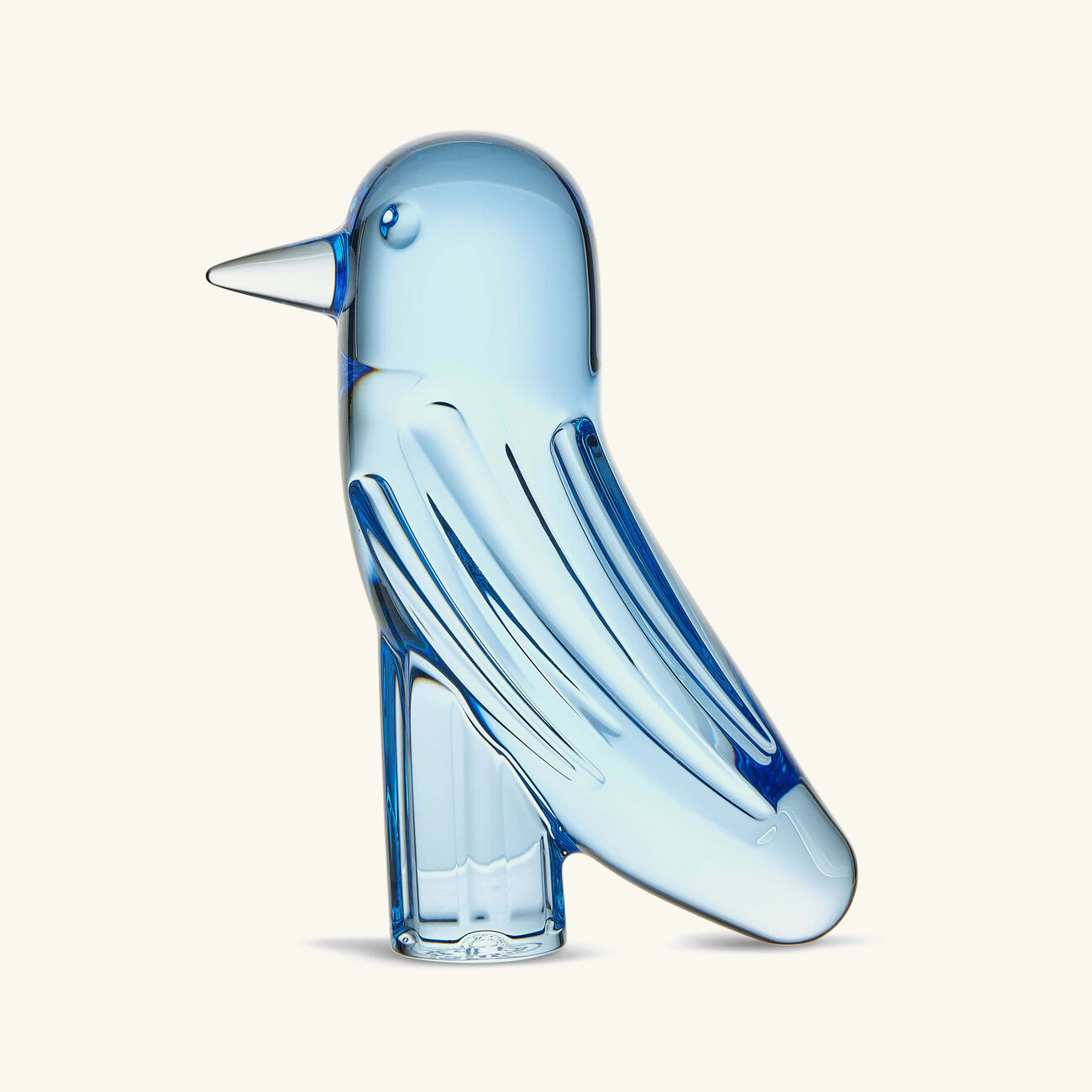 baccarat faunacrystopolis bird figurine mini blue