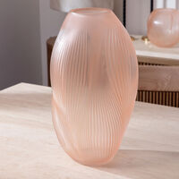 lalique alize vase medium pink