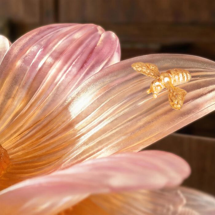 daum or d abeille centerpiece orange limited edition