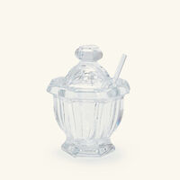 Harcourt Missouri Mustard Jar with Spoon Clear baccarat harcourt missouri mustard jar with spoon clear