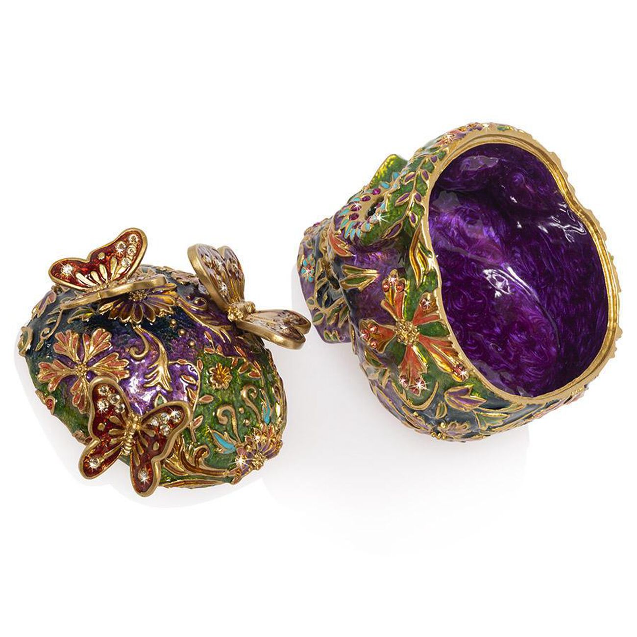 Rivera Skull with Butterflies Box Green jay strongwater rivera skull with butterflies box green